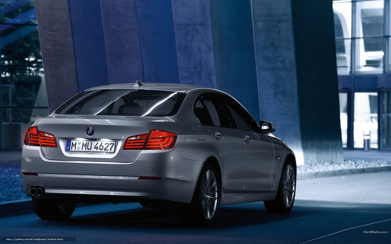 Silver Bmw Sedan — Gray, Dramatic