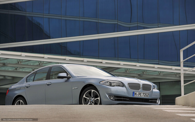 Silver BMW Sedan — Gray, Modern, Photograph