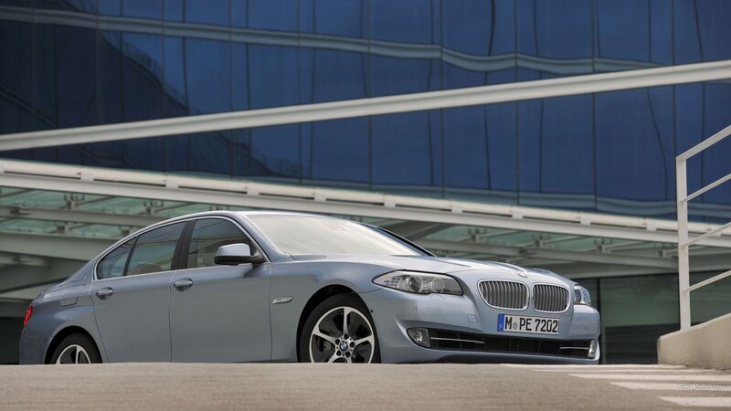 Silver BMW Sedan — Gray, Modern