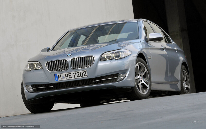 Silver BMW Sedan — Neutral, Photograph, Car, License Plate, Wall