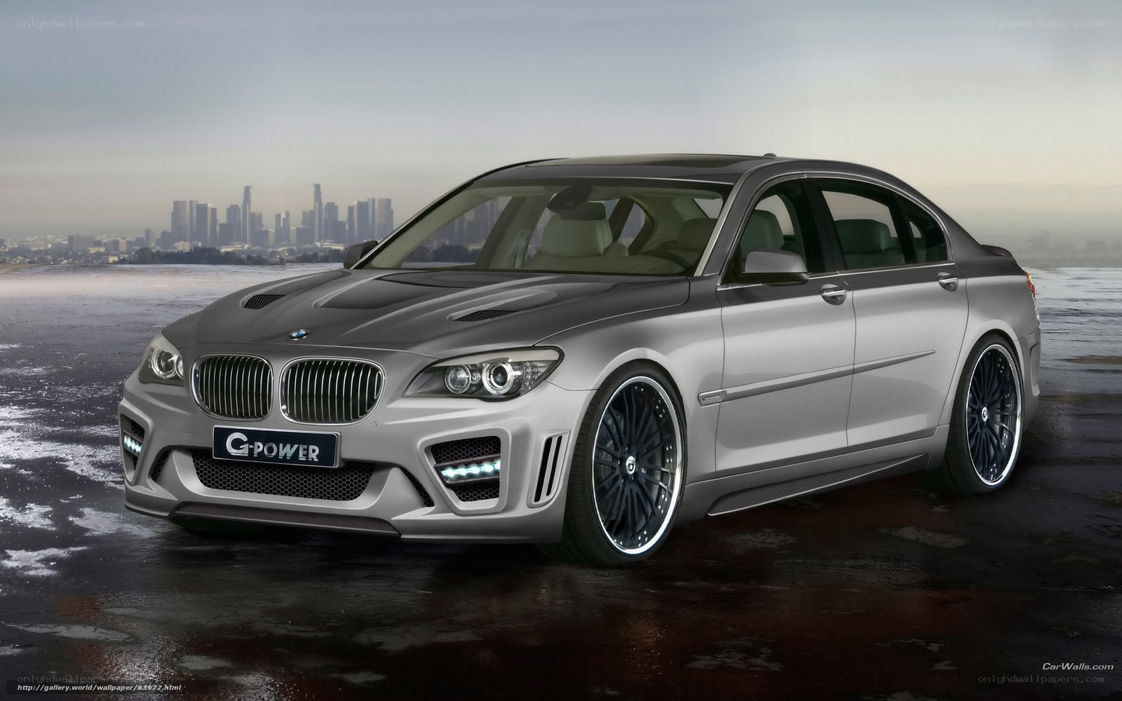 silver bmw sedan with g-power