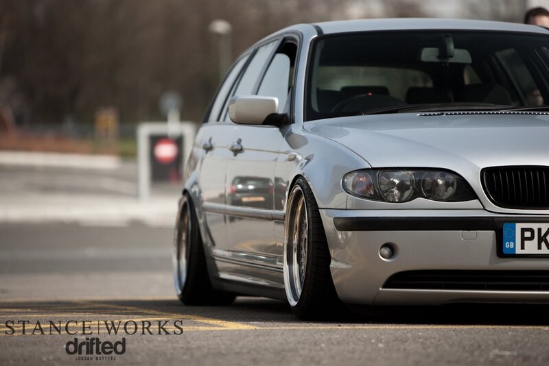 silver bmw station wagon