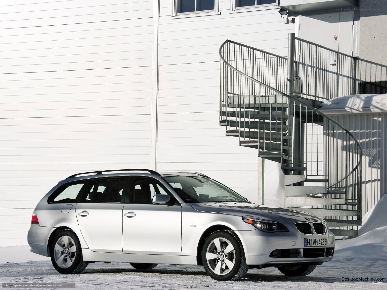 silver bmw station wagon
