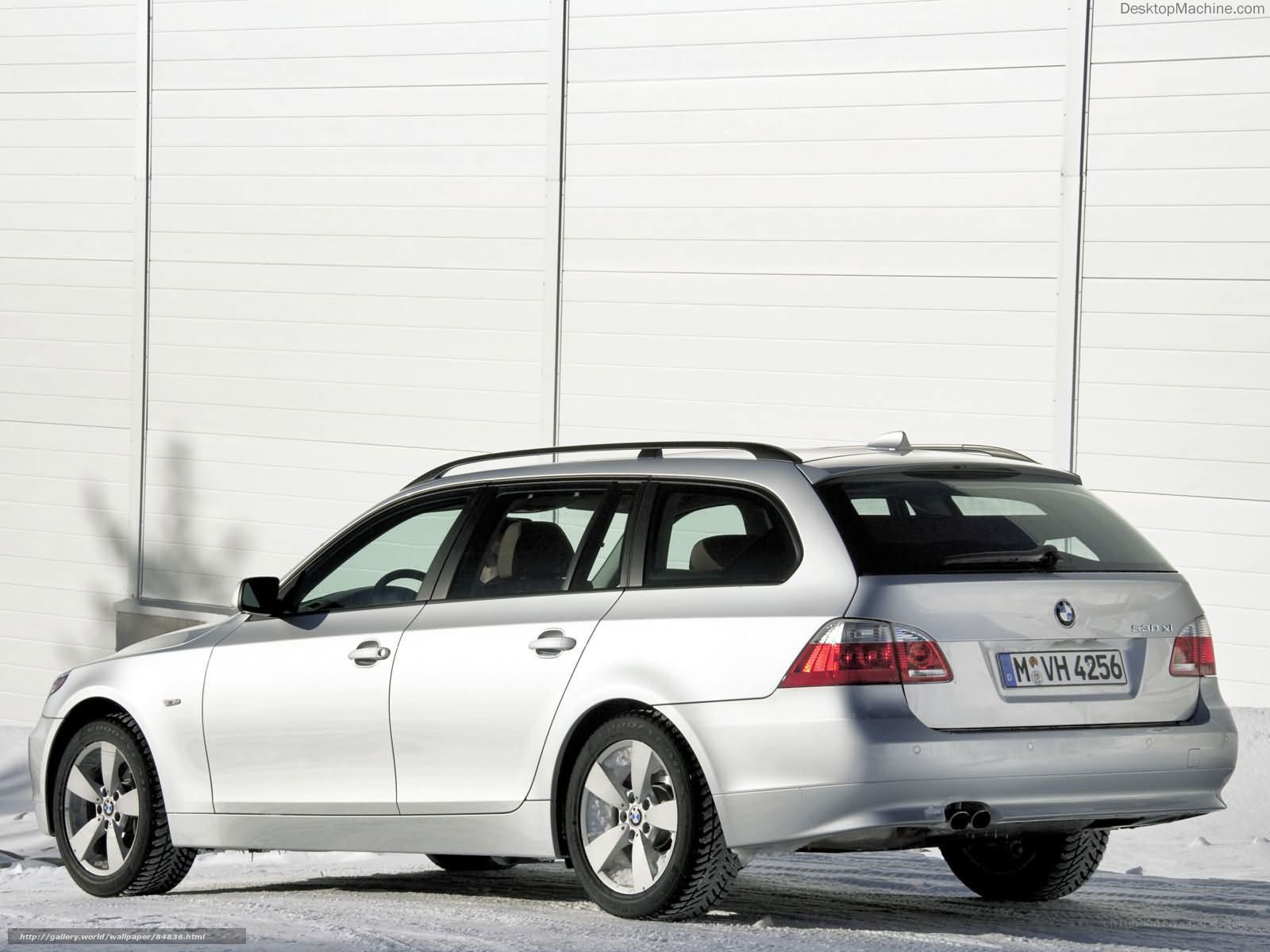 silver bmw station wagon