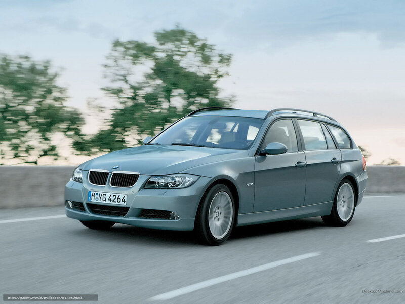Silver BMW Station Wagon — Gray, Dynamic