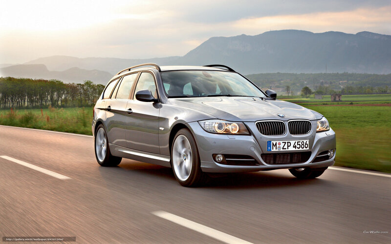 Silver BMW Station Wagon — Gray