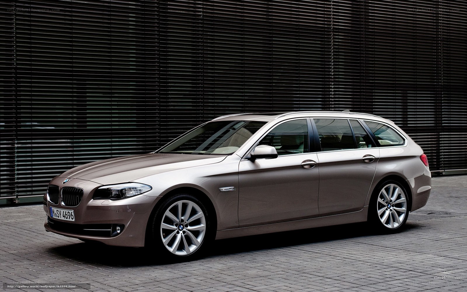silver bmw station wagon