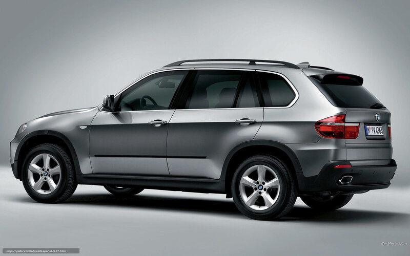 Silver BMW SUV — Gray