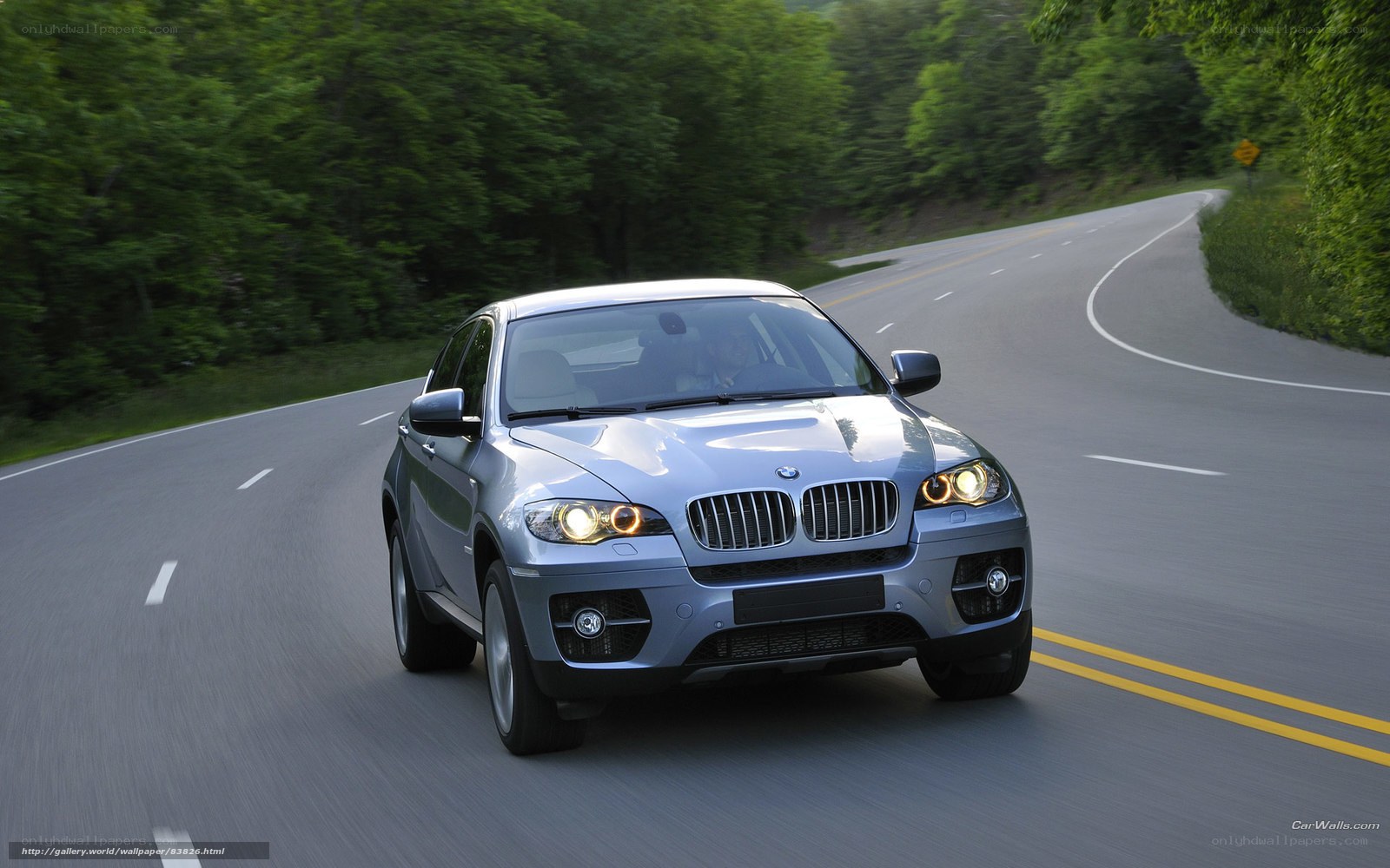 silver bmw suv on winding road