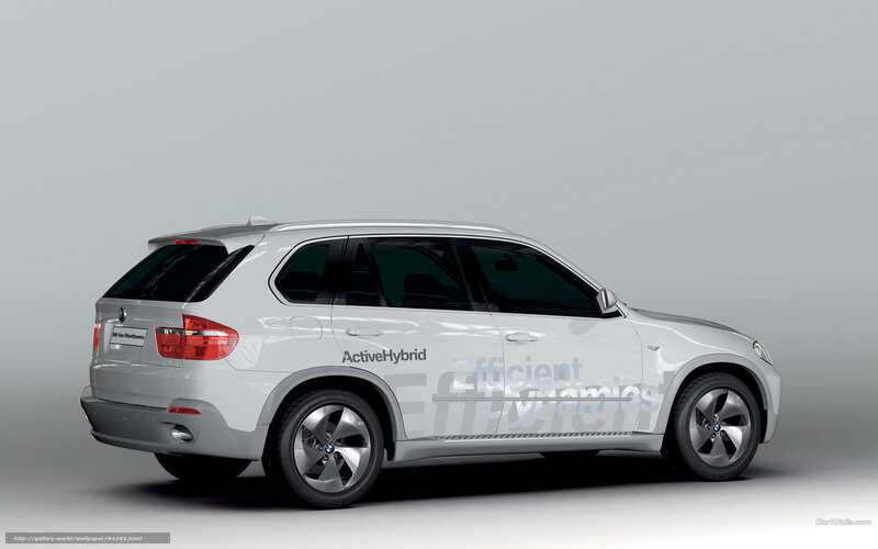 Silver BMW SUV — White