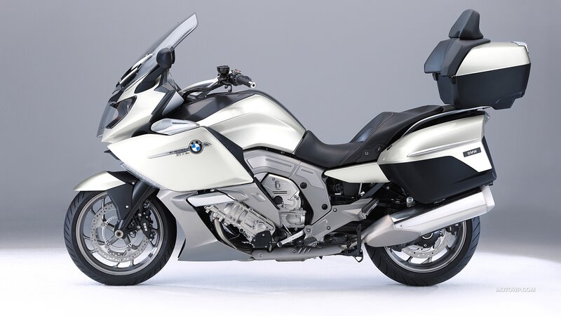 Silver BMW Touring Motorcycle — Neutral, Photograph, Windshield