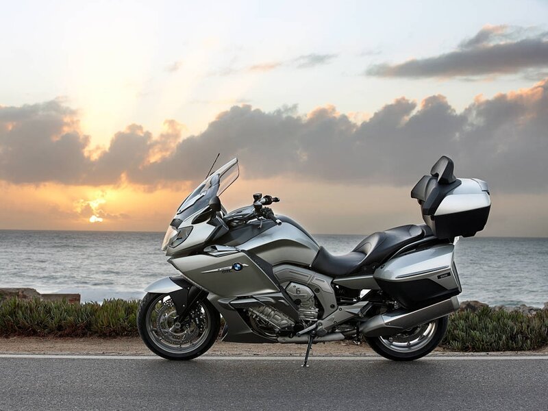 Silver BMW Touring Motorcycle — Serene