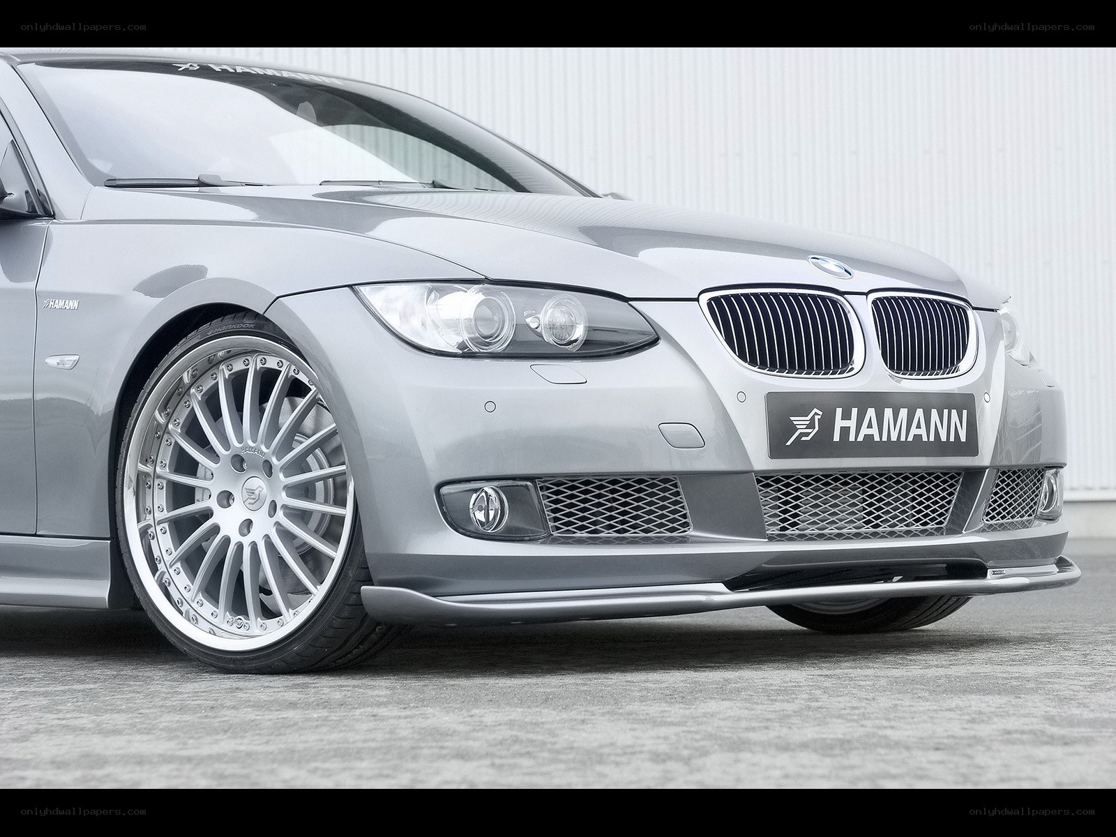 silver bmw with hamann modifications