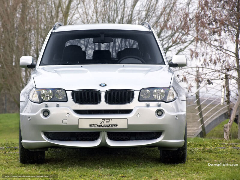 Silver BMW X3 — White