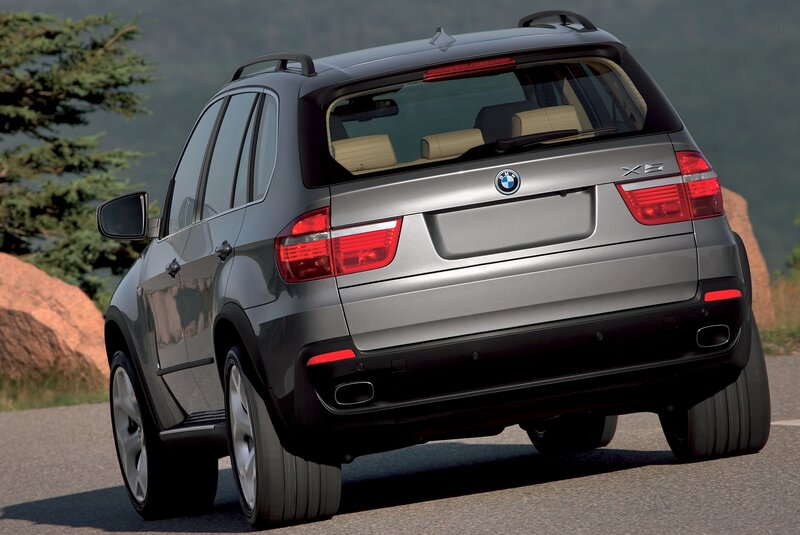 Silver BMW X5 — Gray