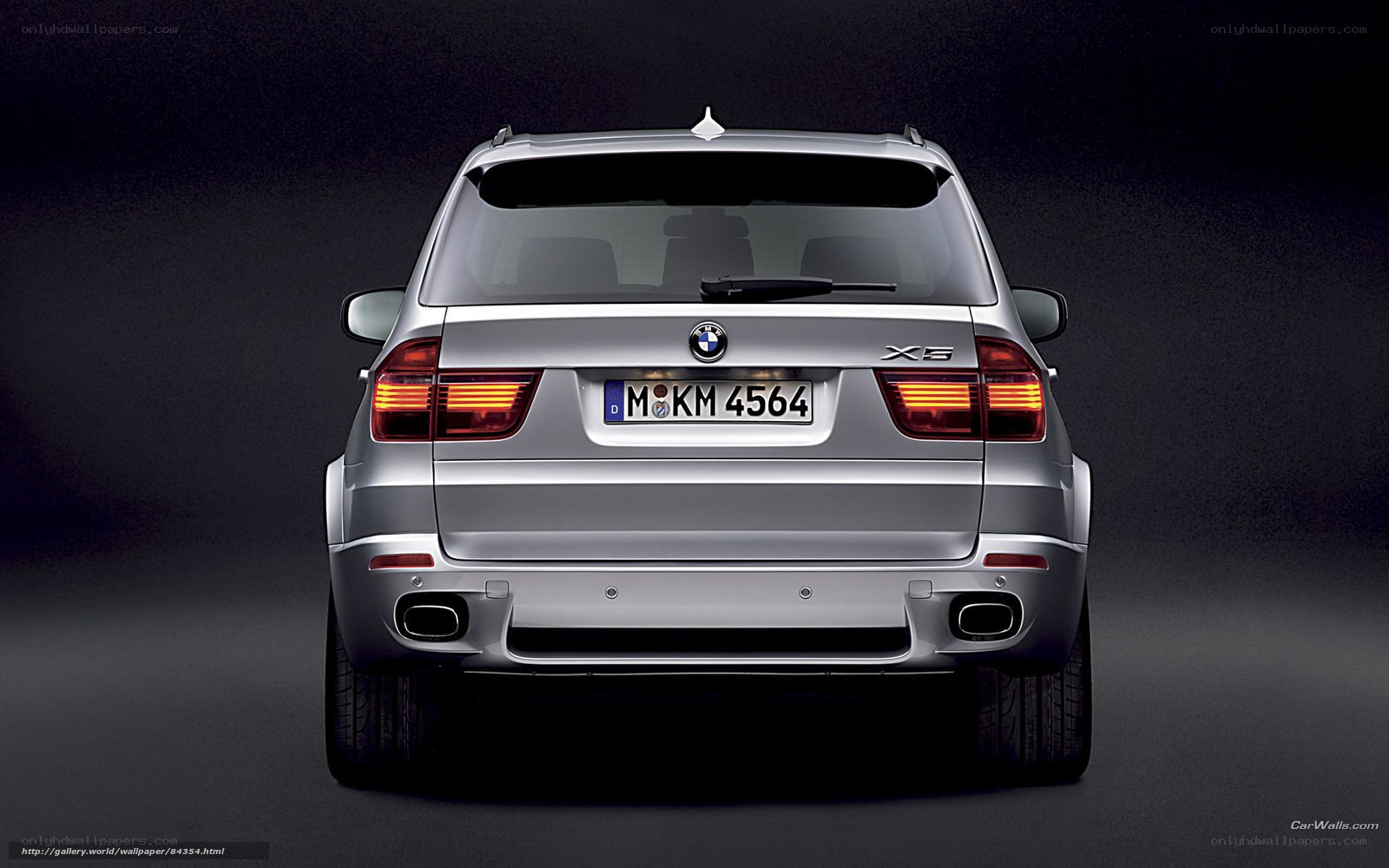 silver bmw x5 rear view