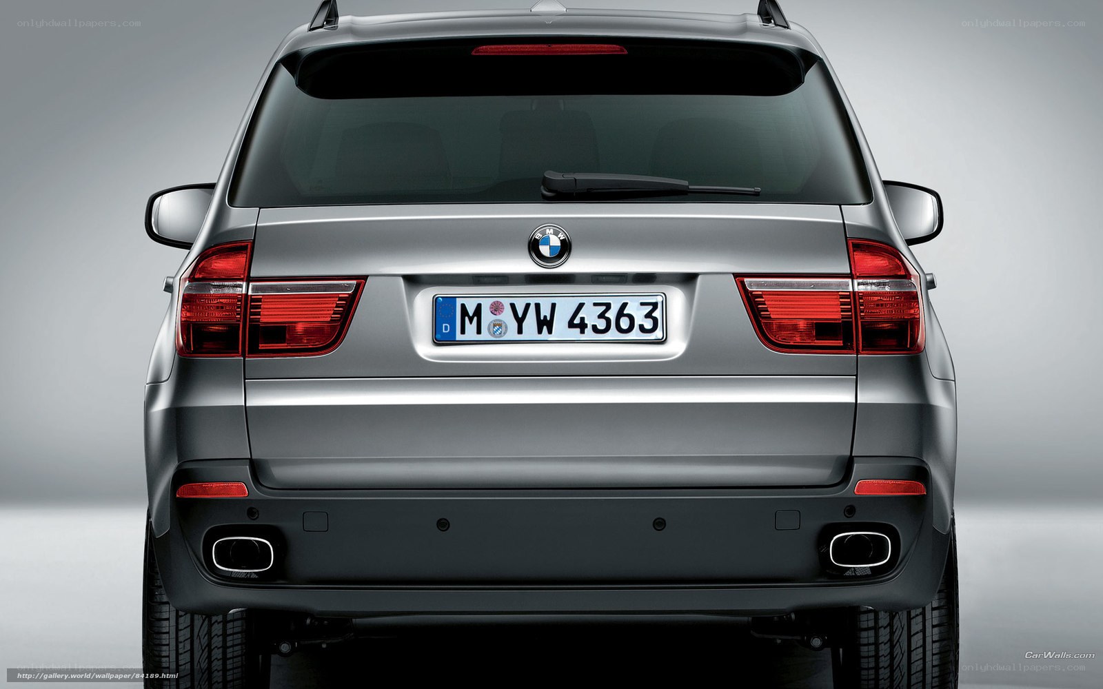 silver bmw x5 rear view