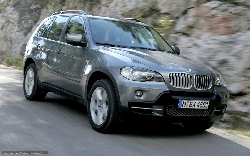 Silver BMW X5 SUV — Gray