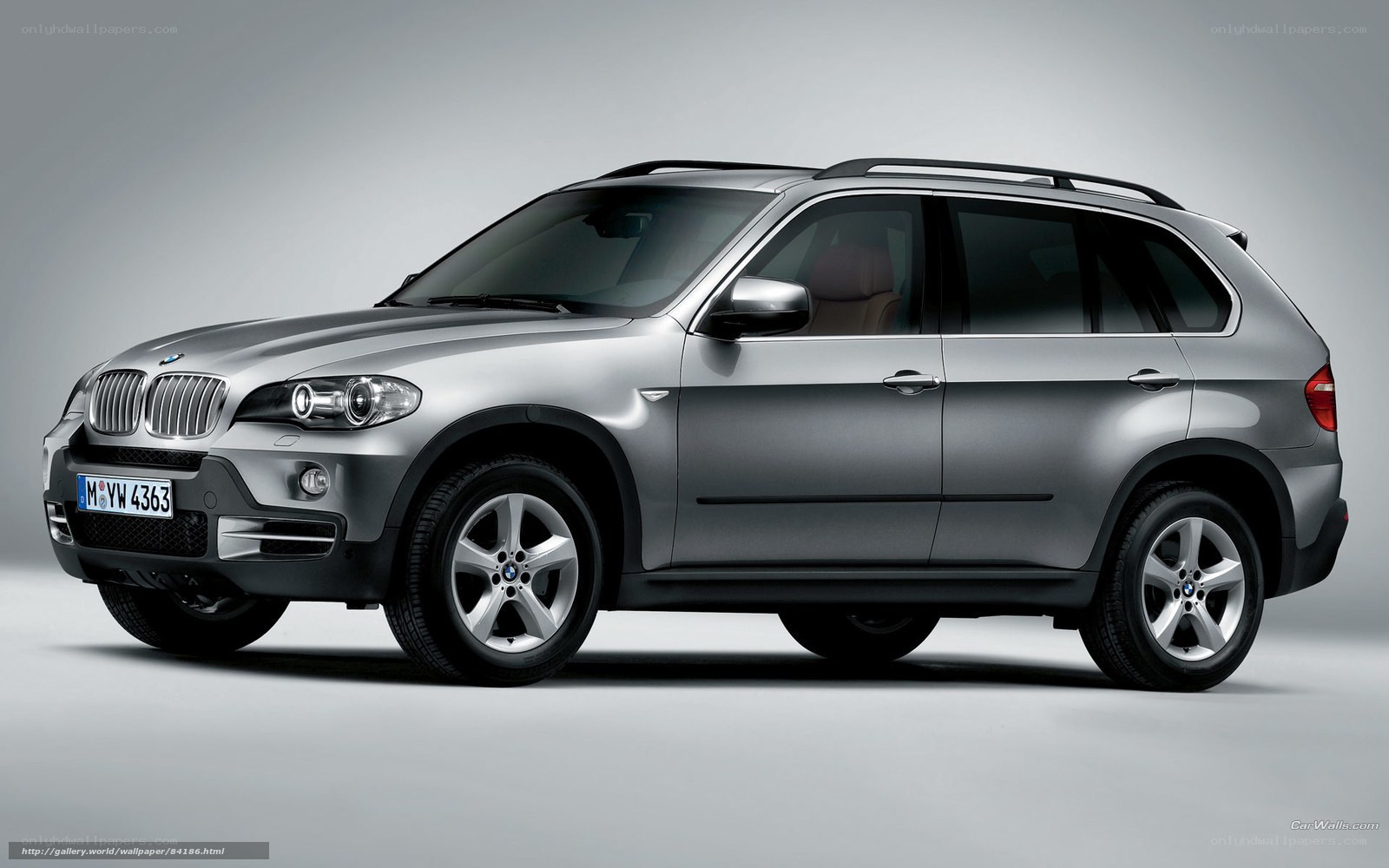 Silver BMW X5 SUV