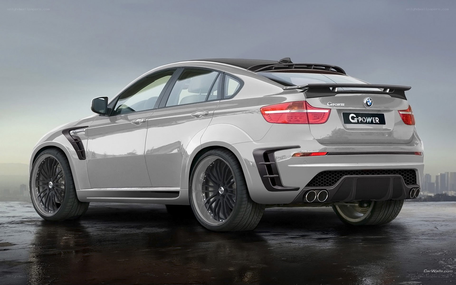 silver bmw x6 g-power