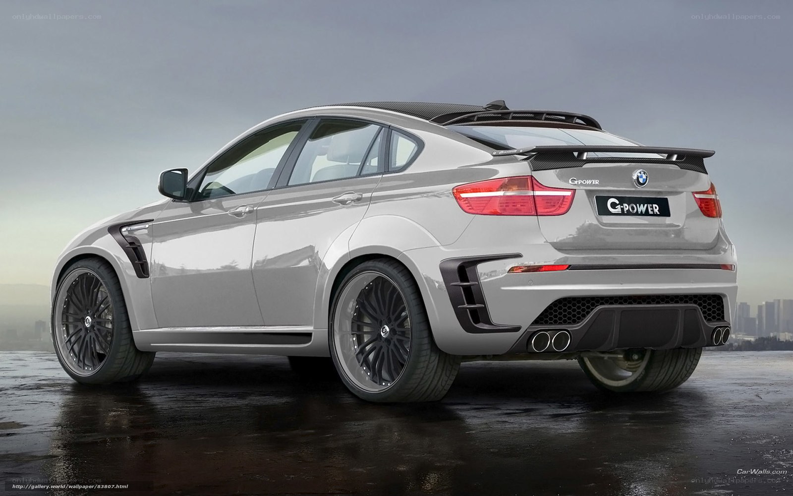 silver bmw x6 g-power