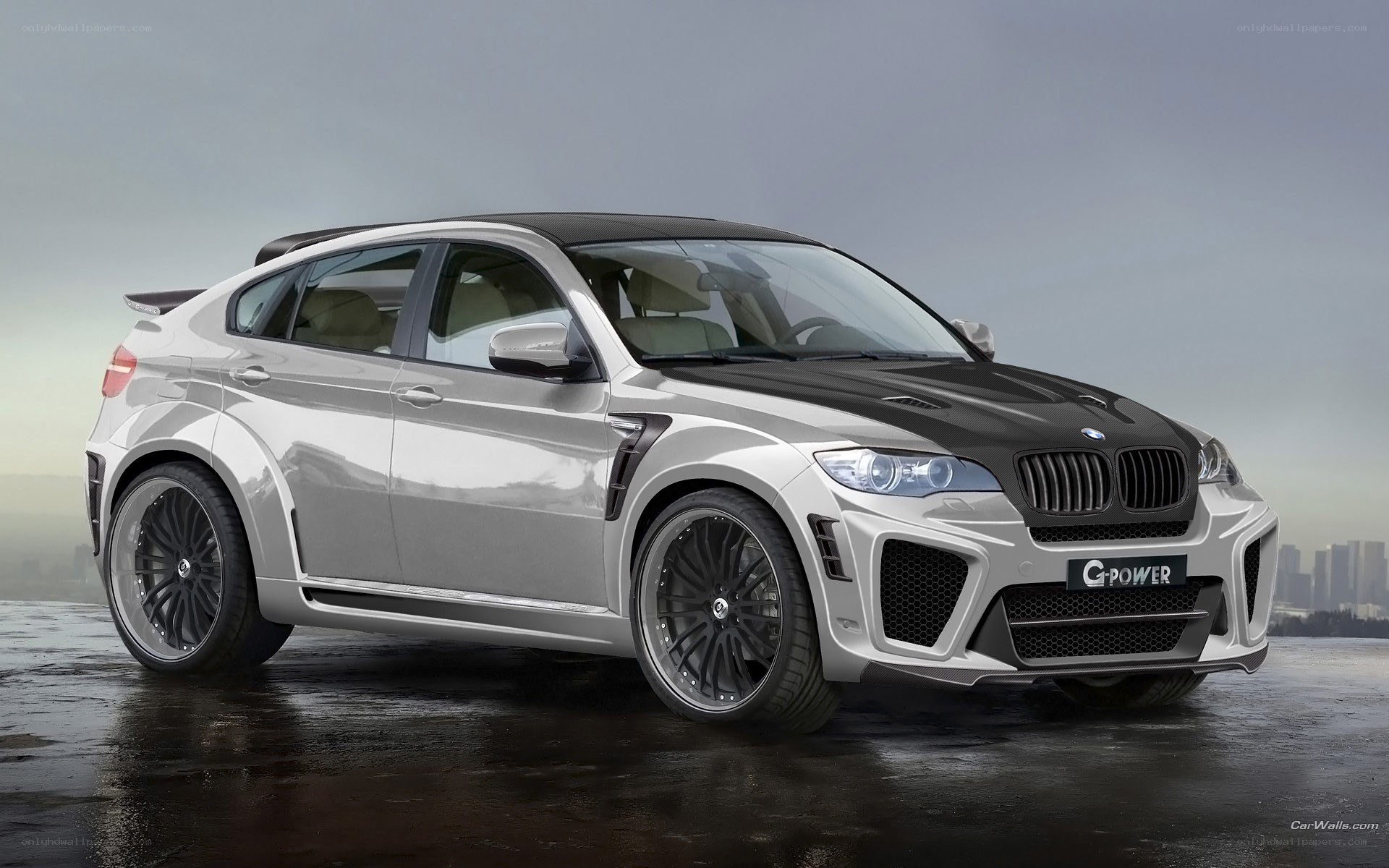 silver bmw x6 m g-power