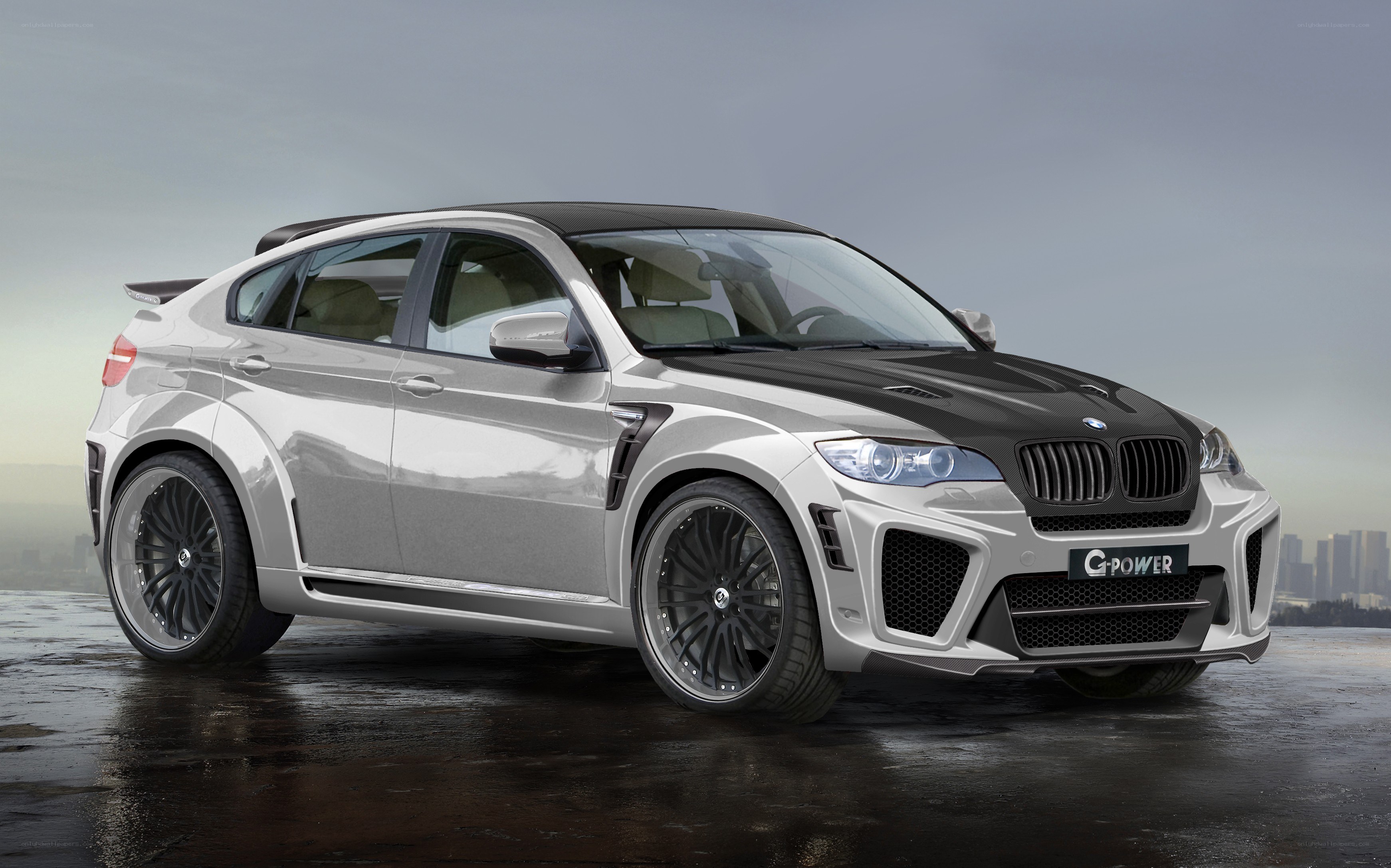 silver bmw x6 m g-power