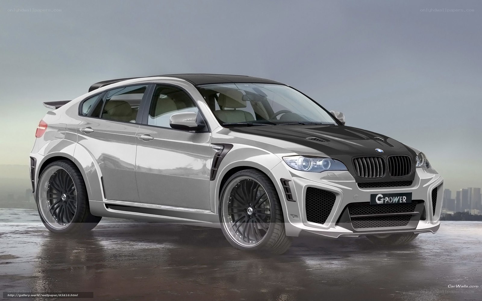 silver bmw x6 m g-power