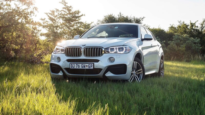 Silver Bmw X6 Suv — White