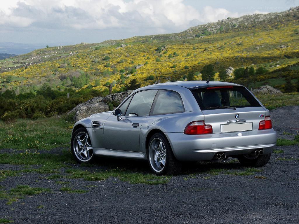 silver bmw z3 m coupe