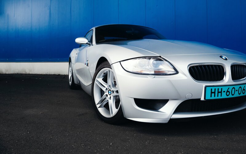 Silver BMW Z4 Car — Dramatic