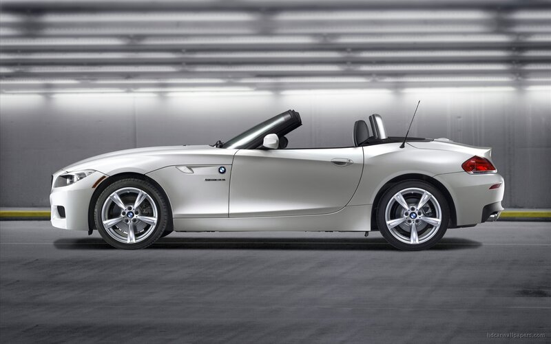 silver bmw z4 convertible