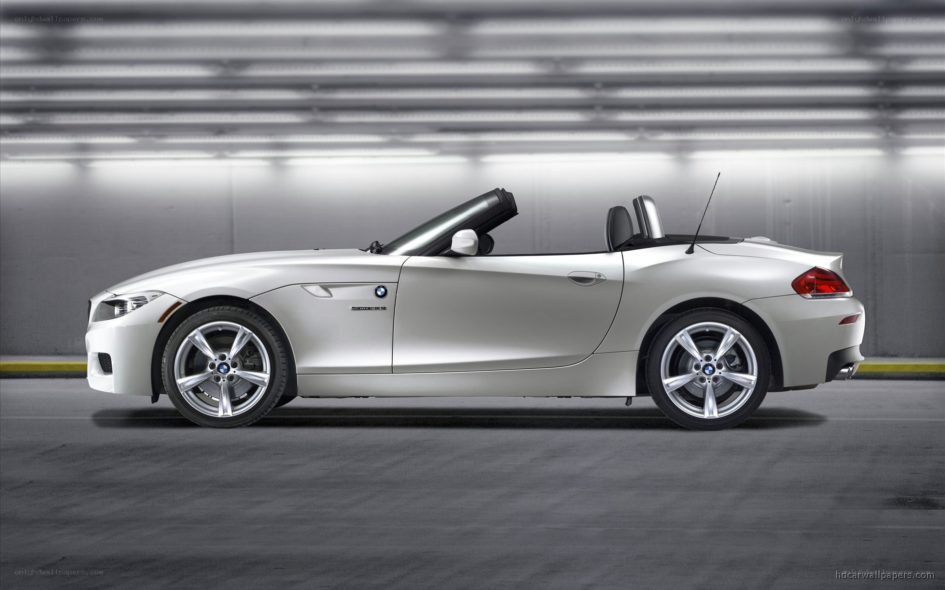 silver bmw z4 convertible