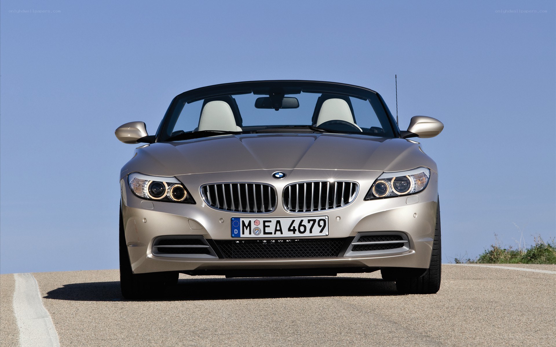 silver bmw z4 convertible