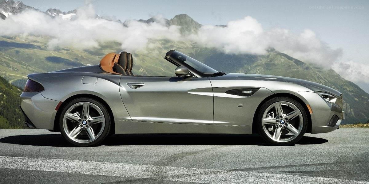 Silver BMW Z4 convertible