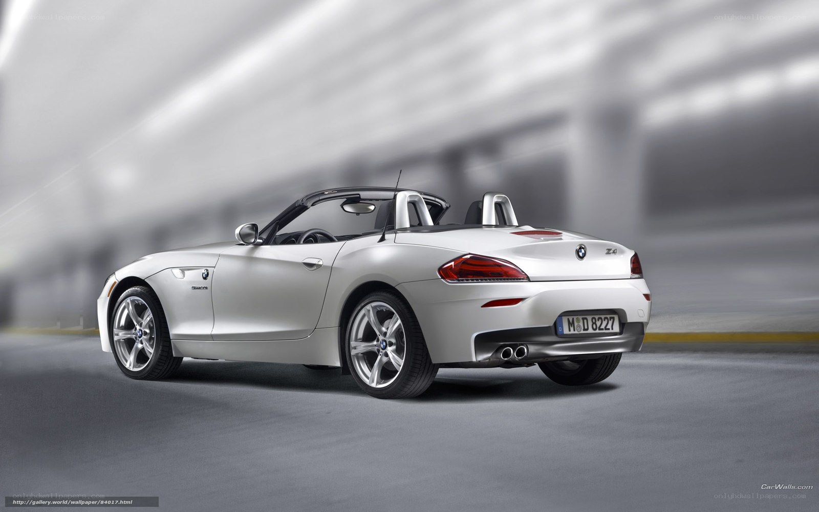 silver bmw z4 convertible