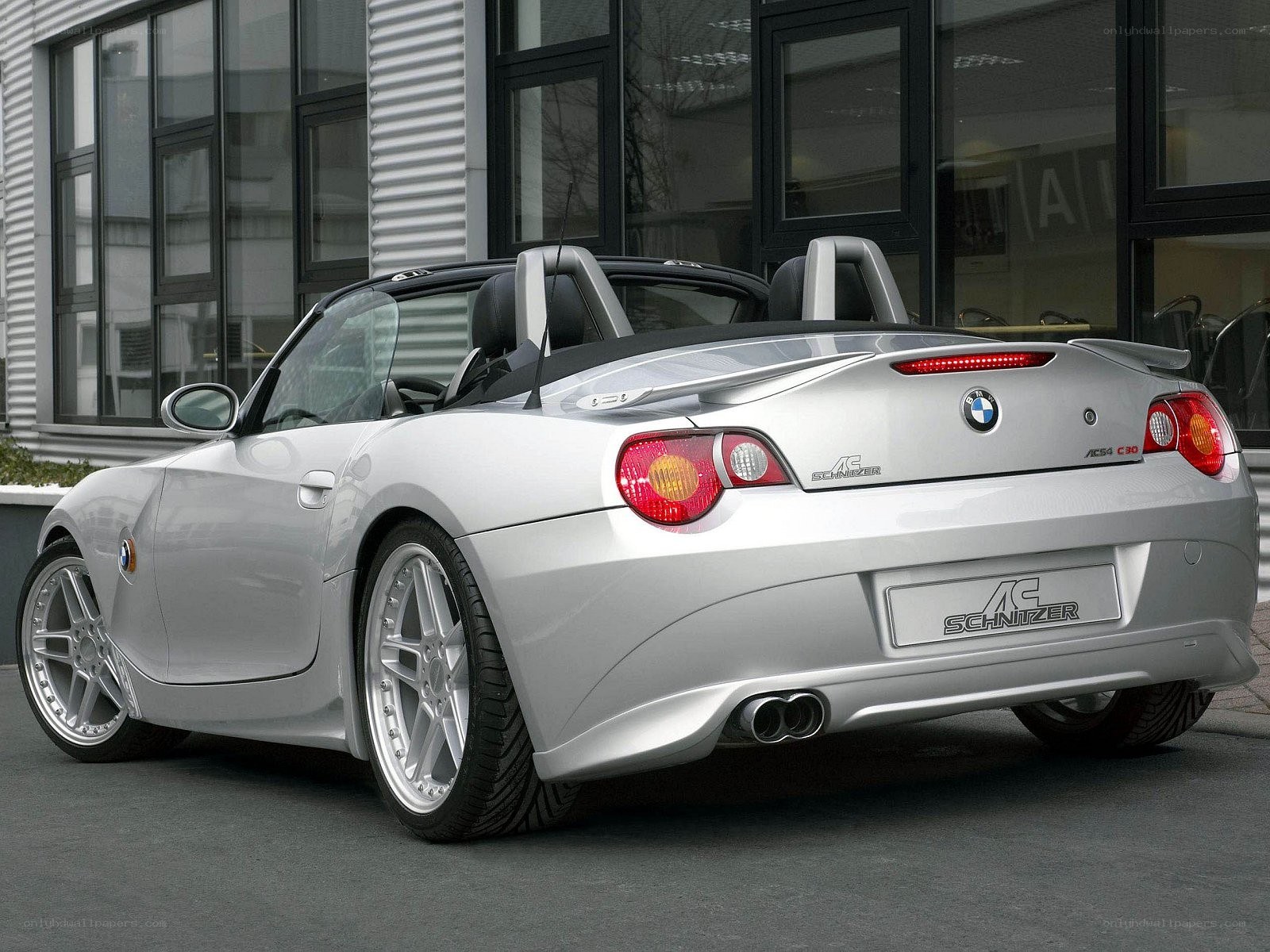 silver bmw z4 convertible