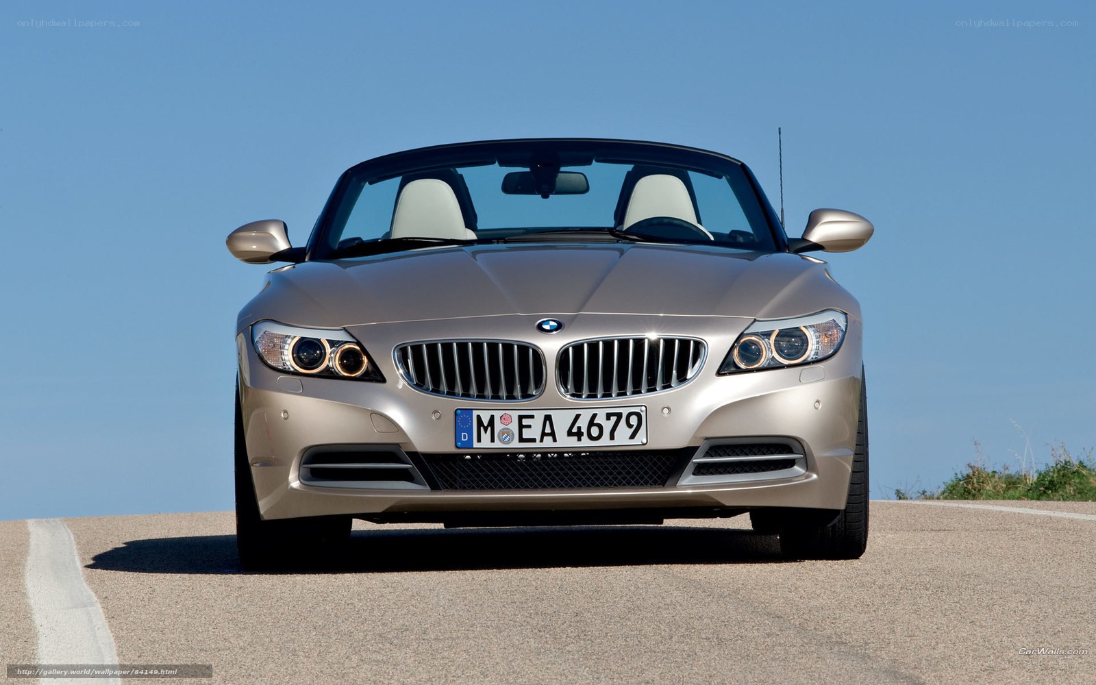 silver bmw z4 convertible