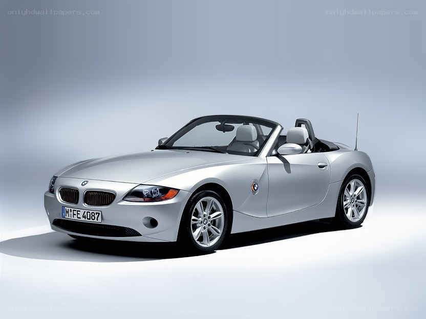 silver bmw z4 convertible