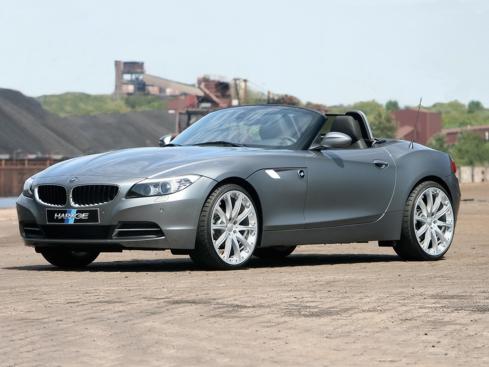 Silver BMW Z4 Convertible