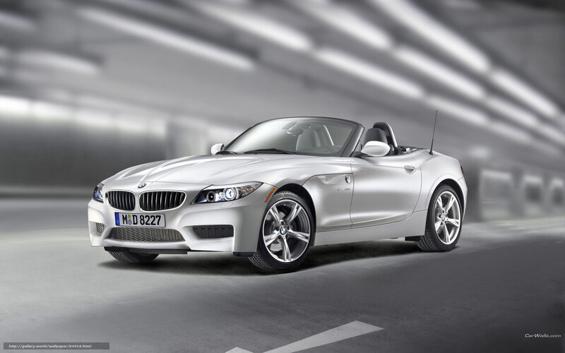 silver bmw z4 convertible
