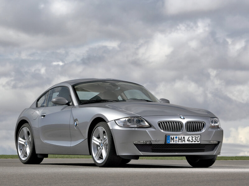 silver bmw z4 coupe