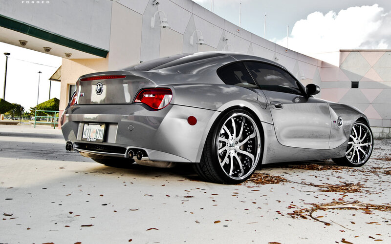 Silver Bmw Z4 Coupe — Dramatic
