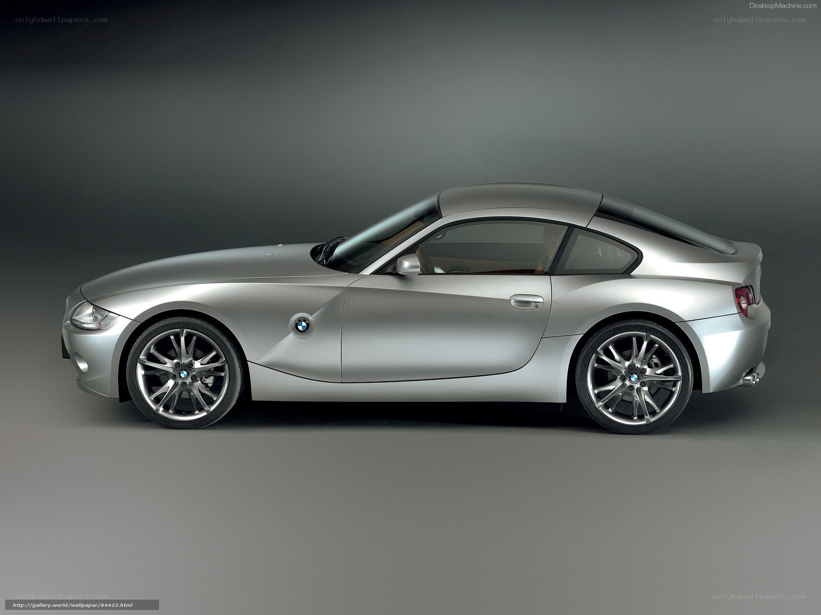 Silver BMW Z4 Coupe