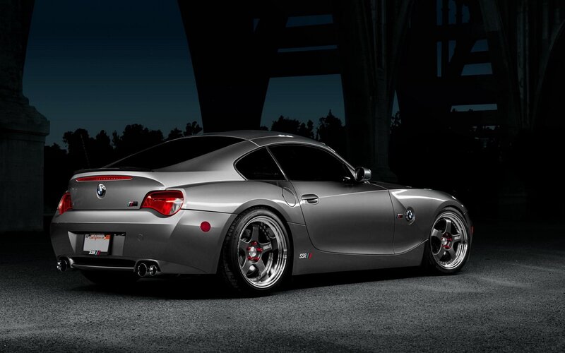 Silver Bmw Z4 M Coupe — Gray