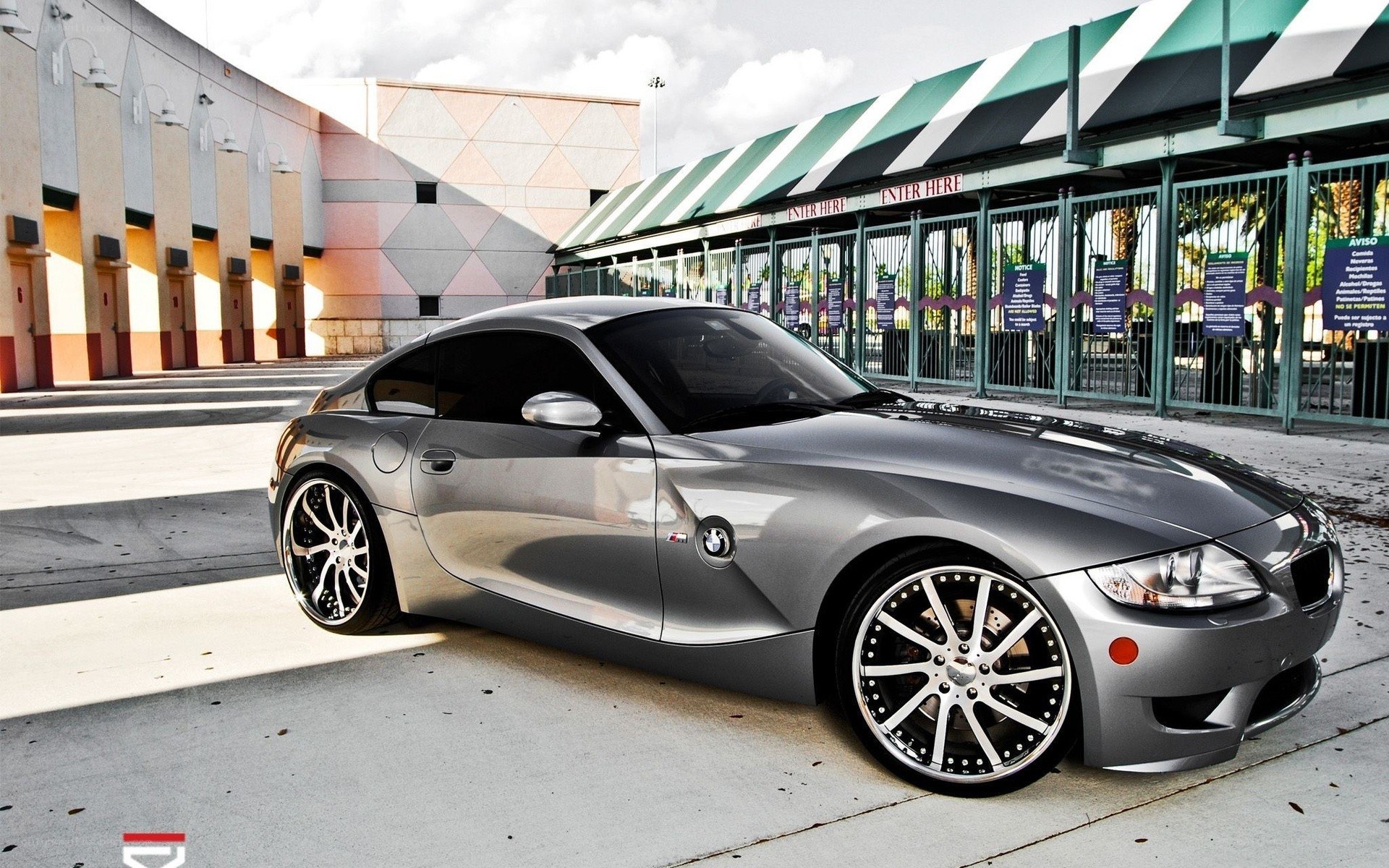 Silver BMW Z4 M Coupe