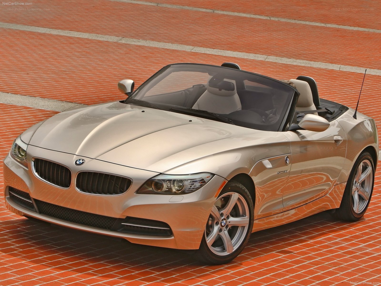 silver bmw z4 roadster