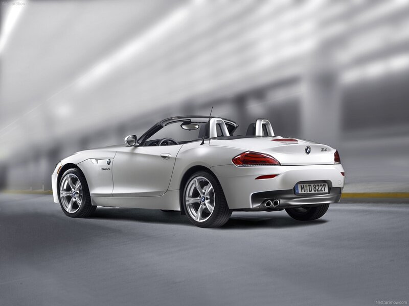 silver bmw z4 roadster