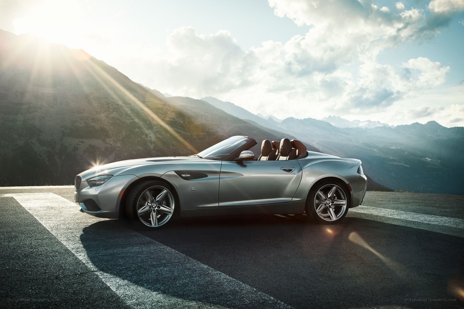 Silver BMW Z4 Roadster