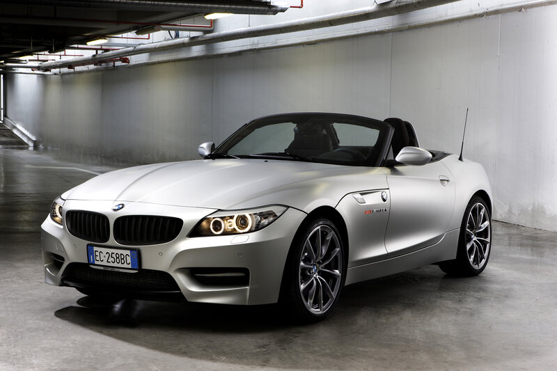Silver BMW Z4 Roadster — Dramatic, Photograph